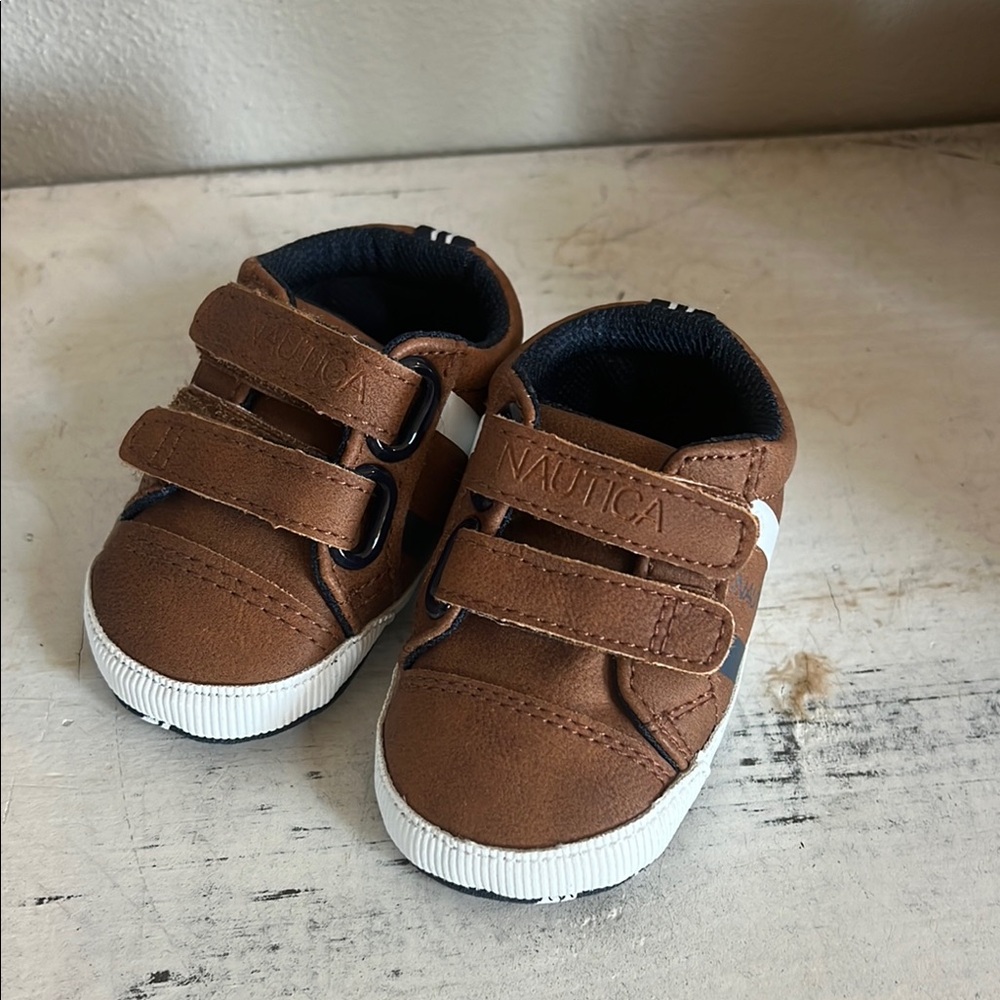 Nautica Brown Baby & Walker Size 1 Shoes - Picture 2 of 7